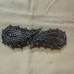 Vintage Silvertone Art Deco Belt Buckle
